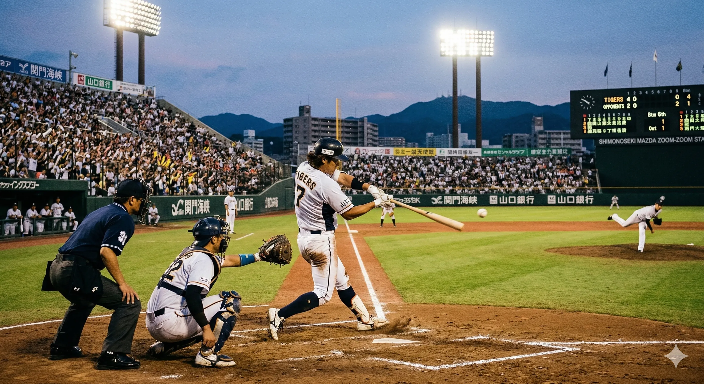 野球の試合風景